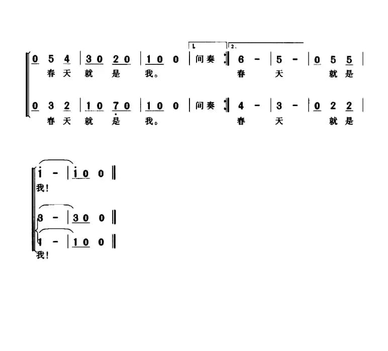 春天就是我（电影《小歌星》插曲、合唱）