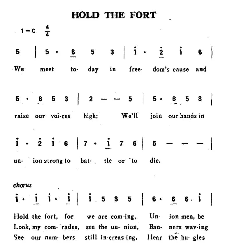 [美]HOLD THE FORT（坚守堡垒）