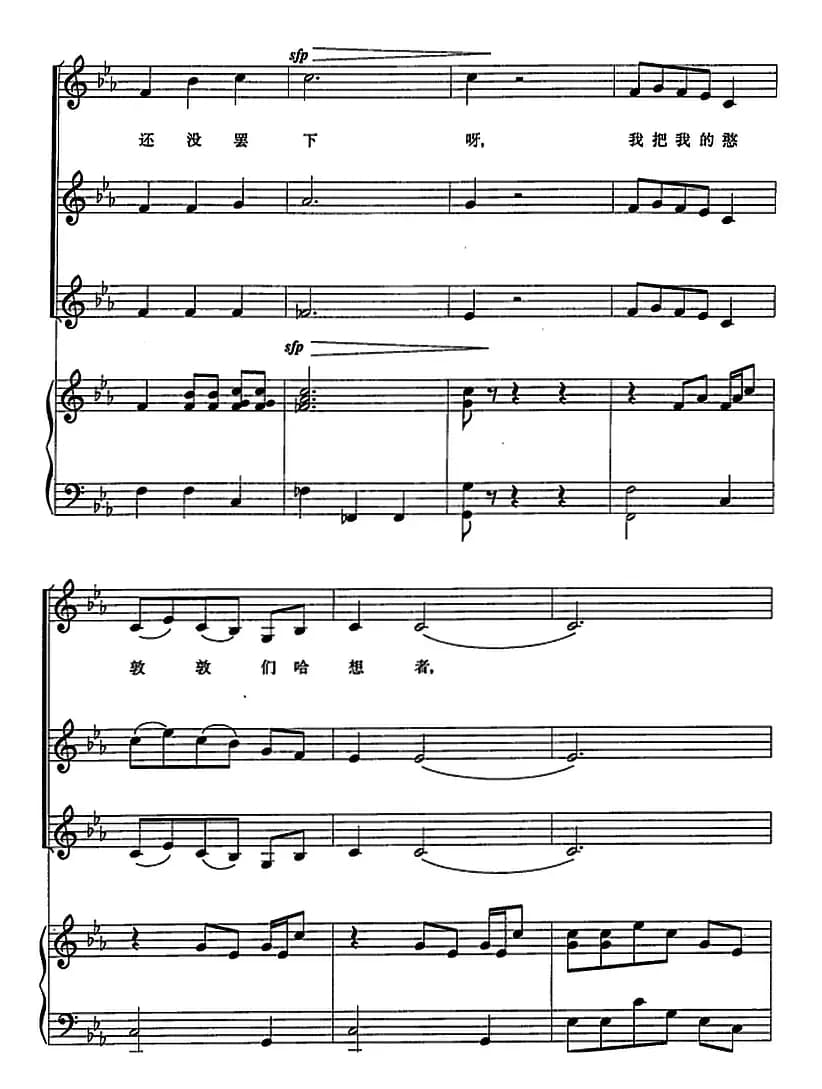 我的憨敦敦（正谱）