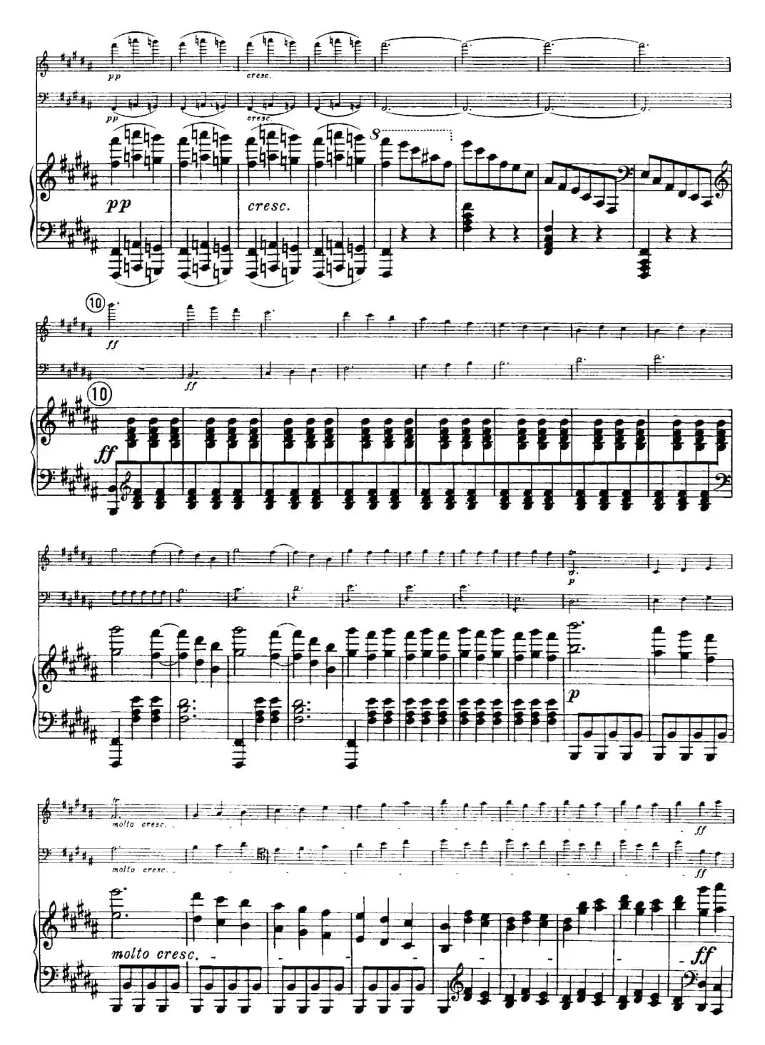 Franck《Piano Trio Op.1 No.1，F-sharp minor》（Ⅱ、小提琴+大提琴+钢琴伴奏）