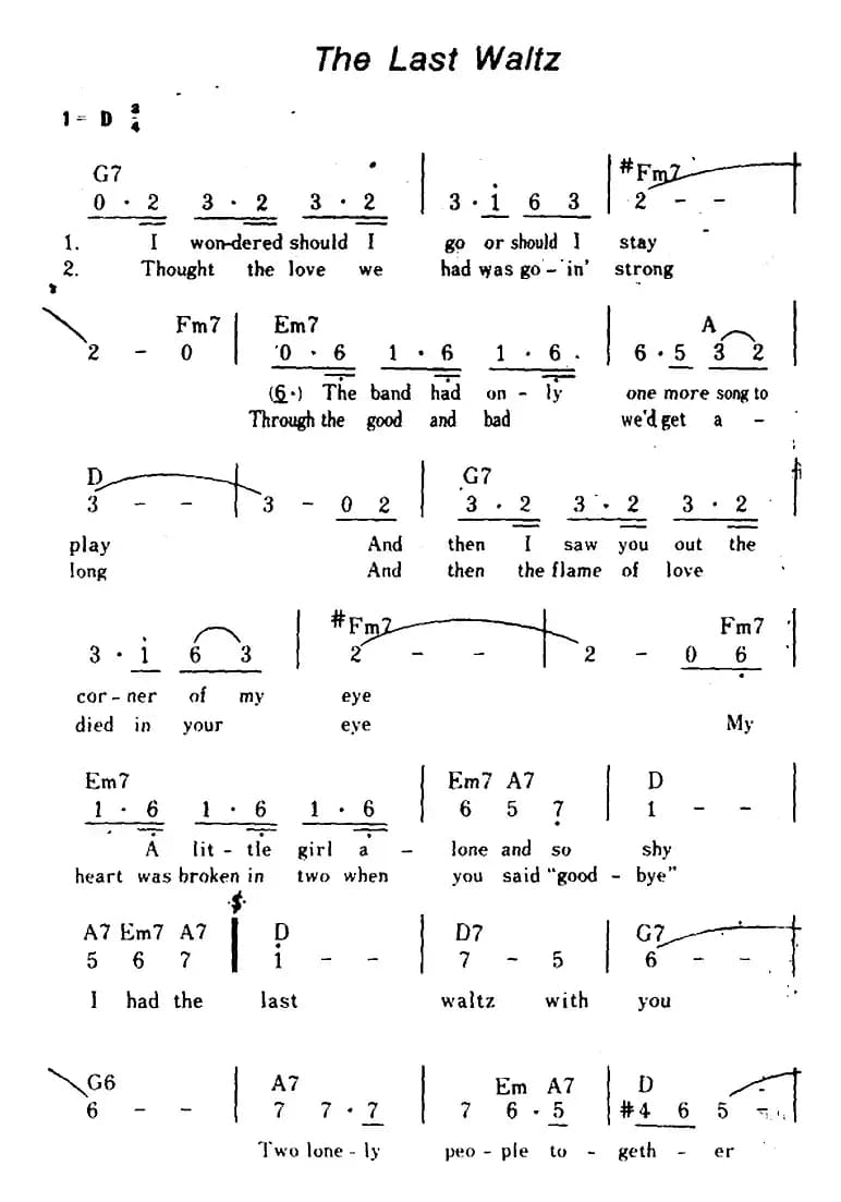 [美]The Last Waltz（最后的华尔兹、带和弦）