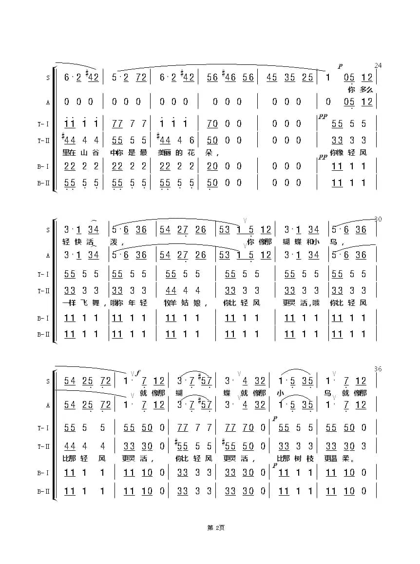 瑞士人的合唱（混声合唱）