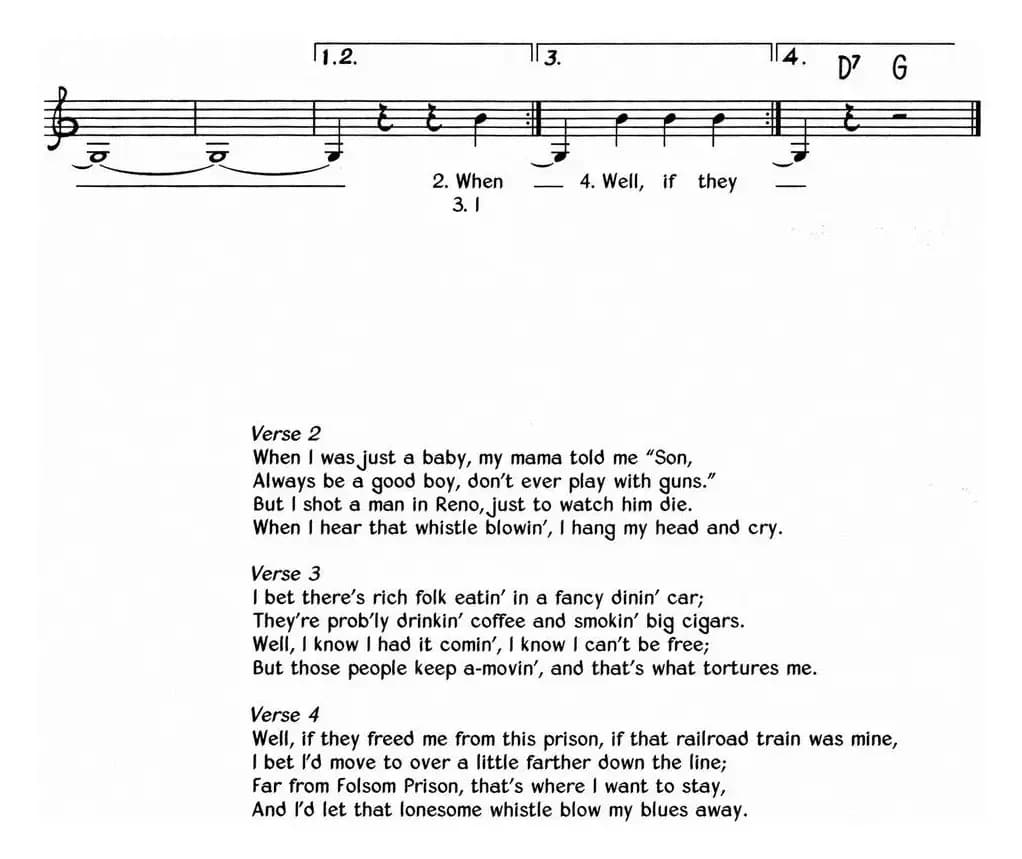 蓝调音乐：Folsom Prison Blues