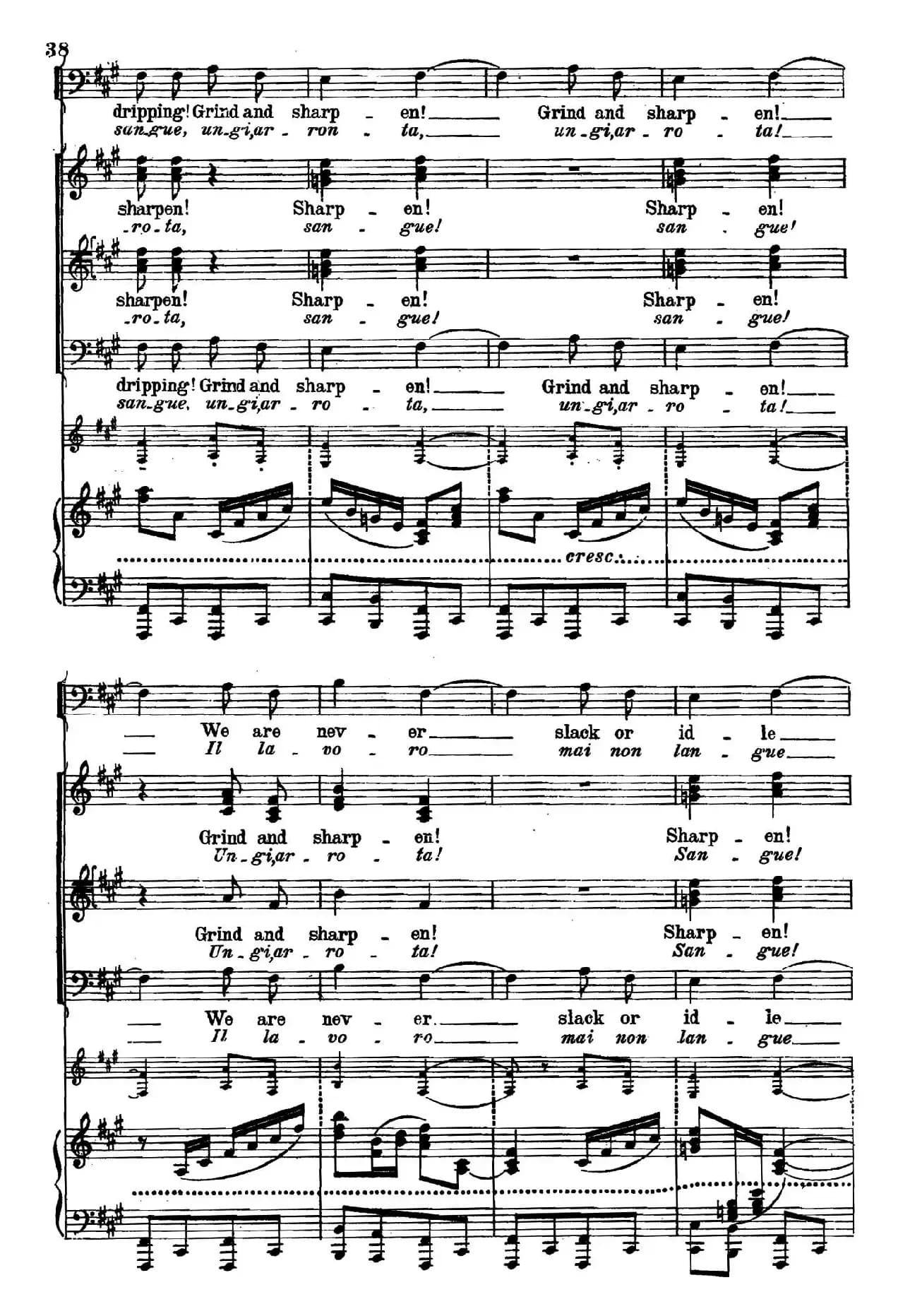 《图兰朵公主》三幕五场歌剧（英意双语）全谱（钢琴伴奏谱 P28——48）