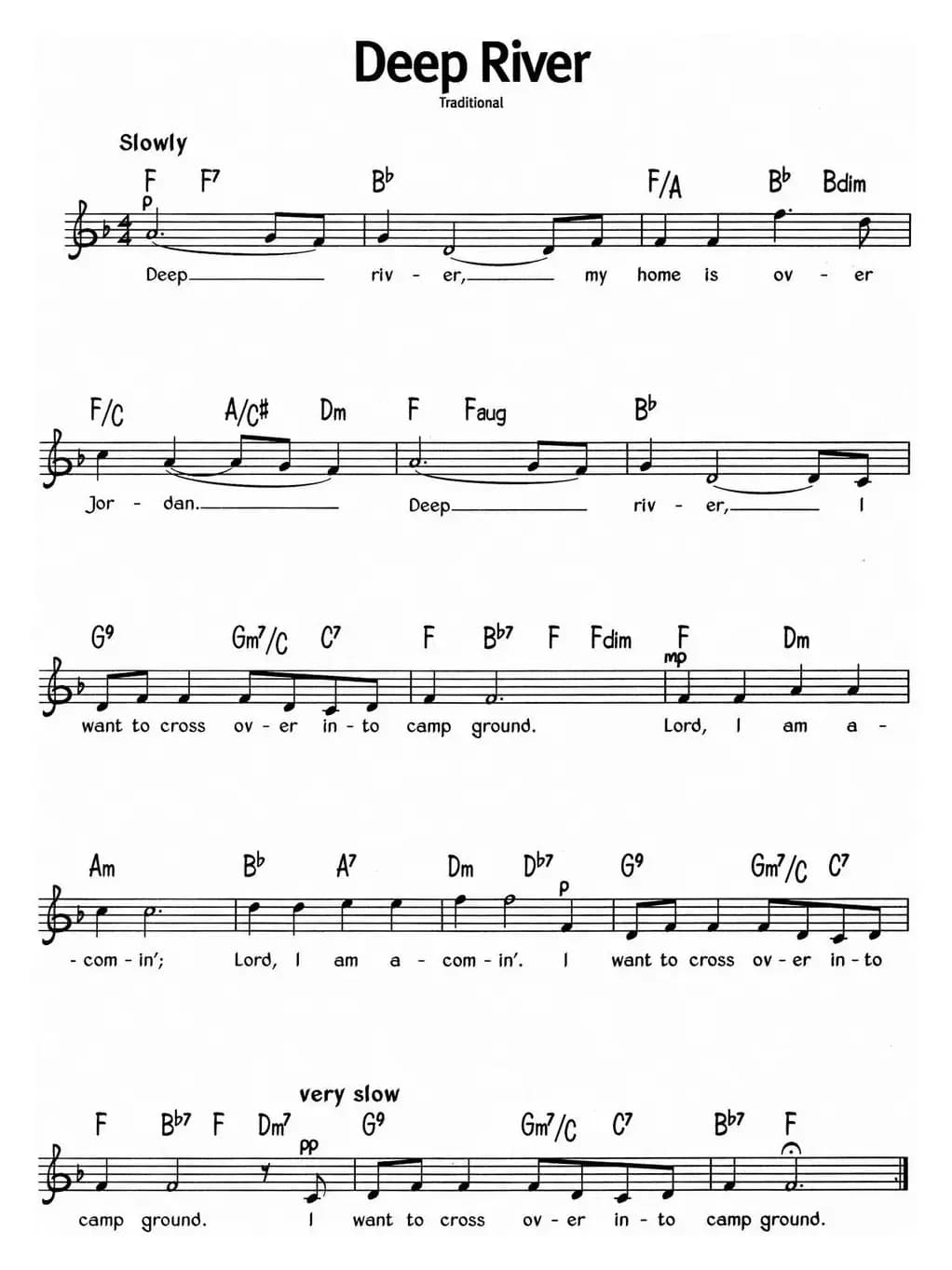 蓝调音乐：Deep River