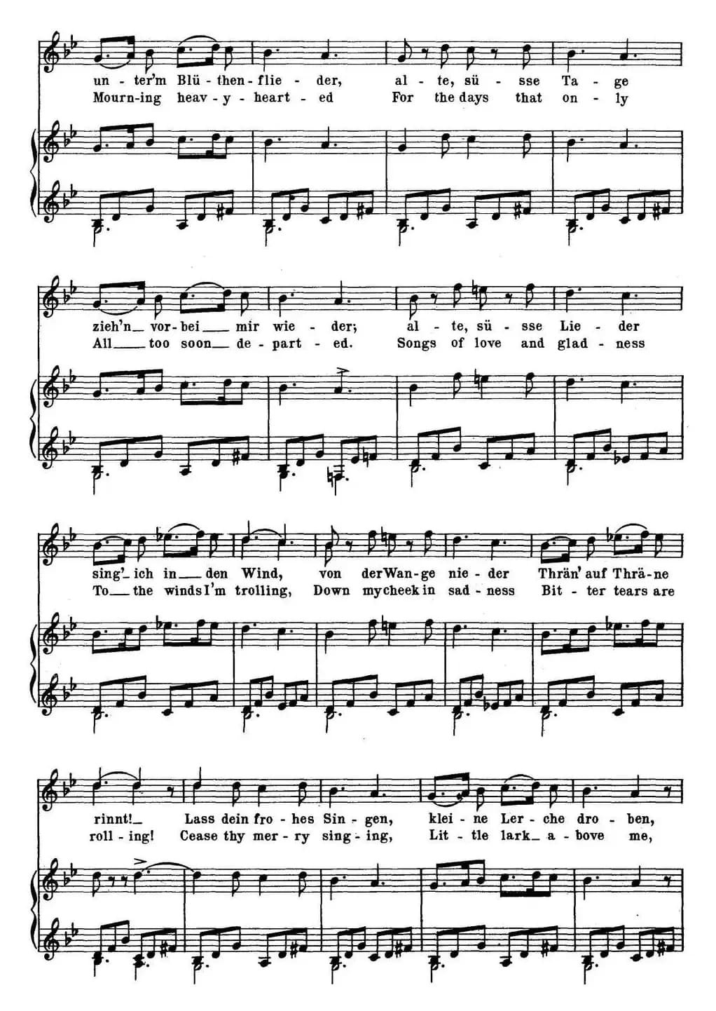 Chopin-17 Polish Songs Op.74，No.2（Der Fruhling. In Spring.）（钢琴伴奏谱）