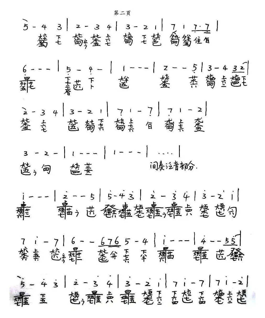 my heart will go on（我心依旧、古琴谱）