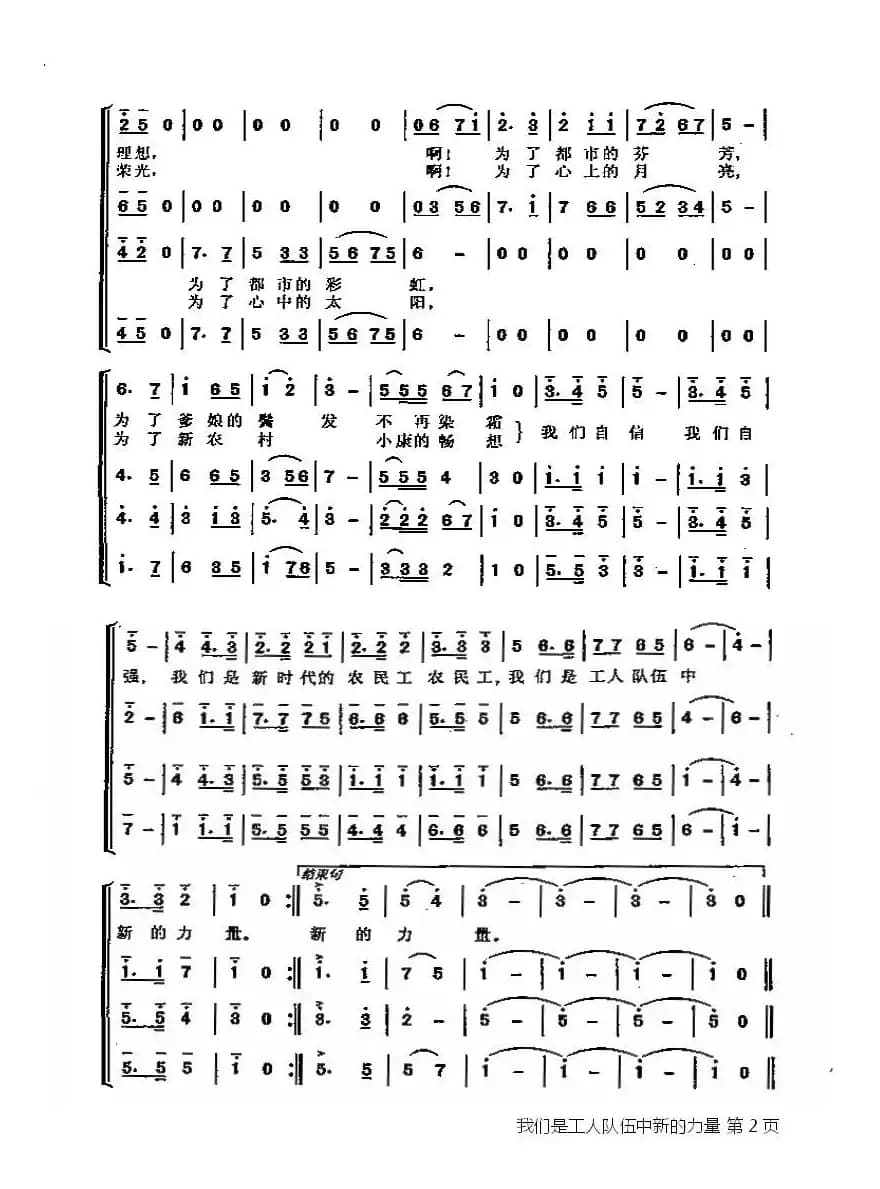 我们是工人队伍中新的力量