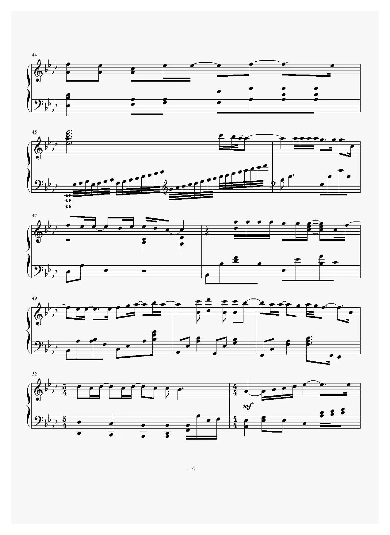 there you will be(《珍珠港》主题曲、钢琴谱)