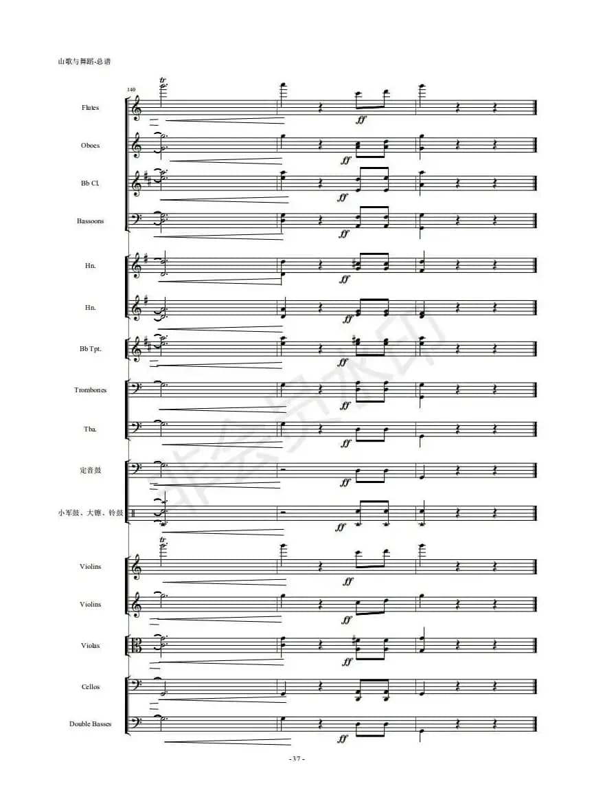 河南民歌组曲（第三乐章）