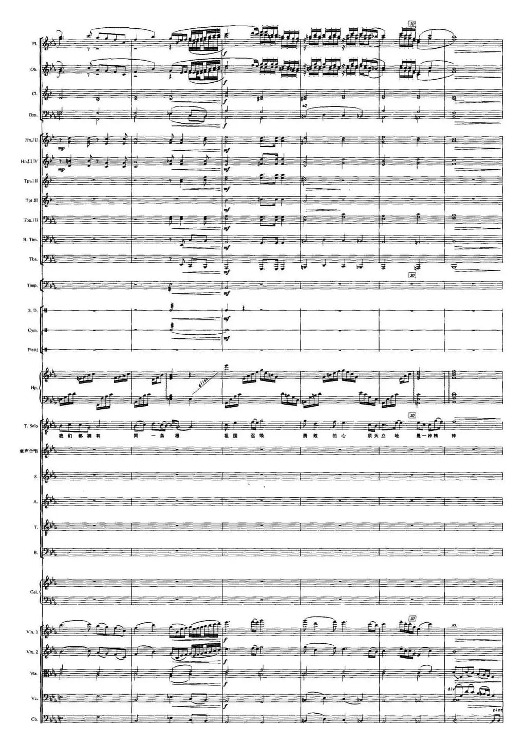 召唤（宋小明词 栾凯曲）（声乐及伴奏总谱）