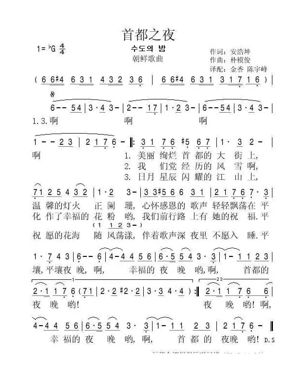 [朝鲜] 首都之夜