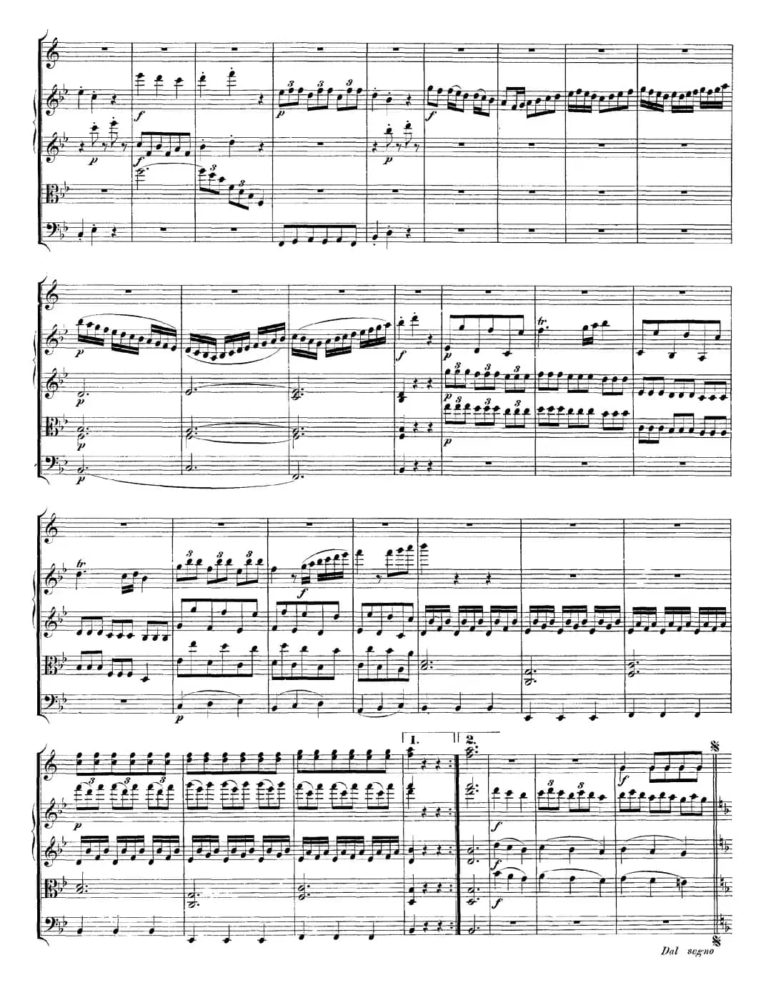 Mozart《A Musical Joke，K.522》（总谱）