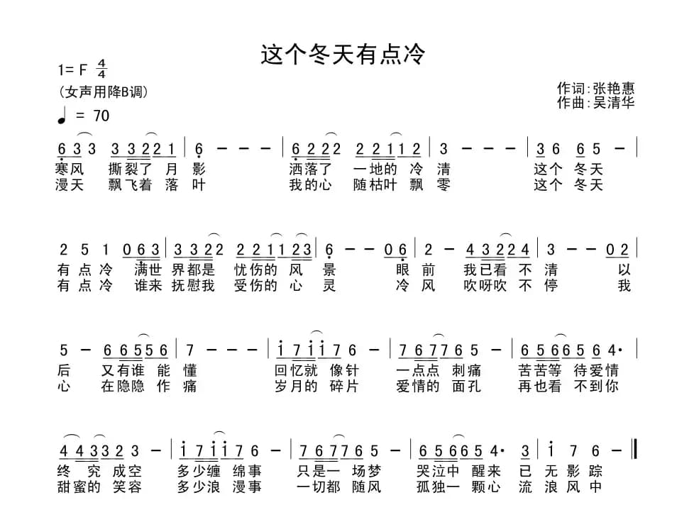 这个冬天有点冷
