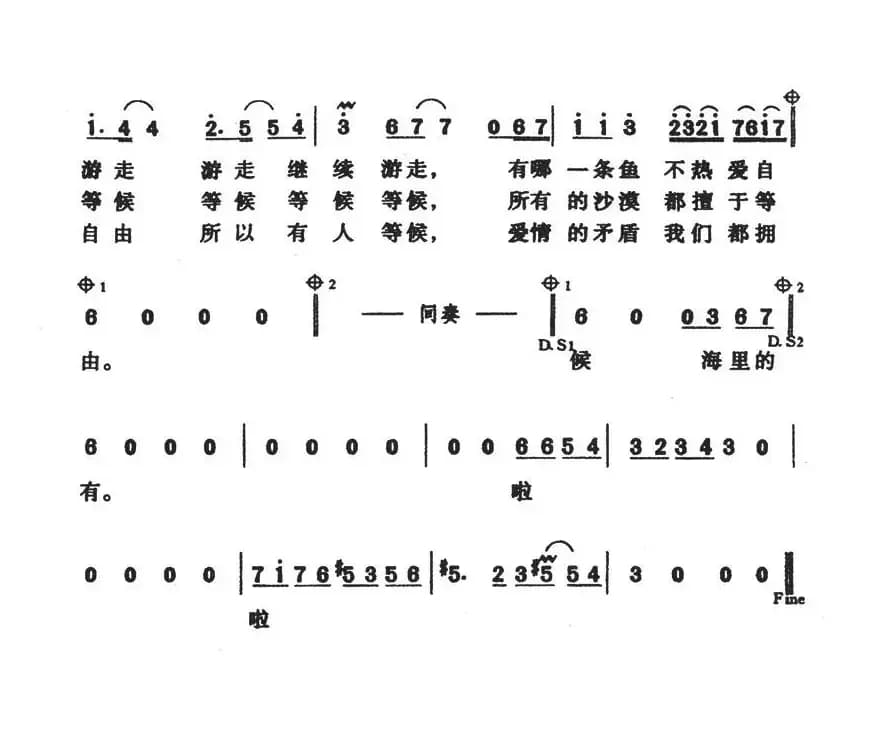 热带鱼和仙人球