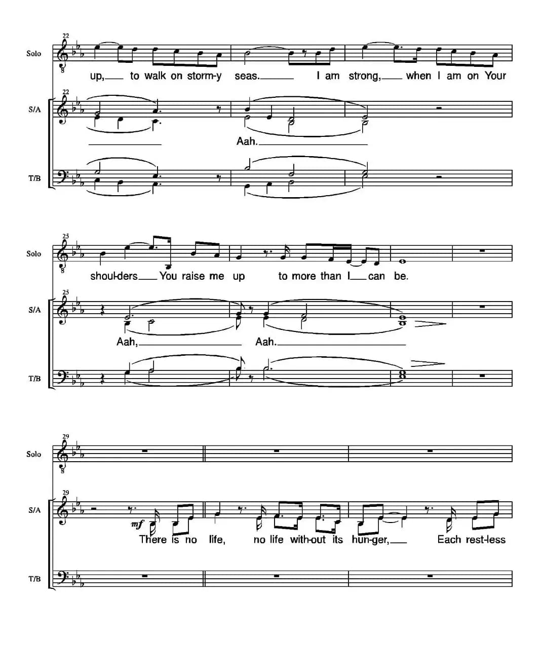 You Raise Me Up （合唱）