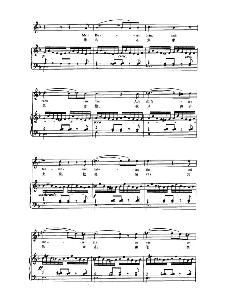 纺车旁的格丽卿（中外文对照版、正谱）