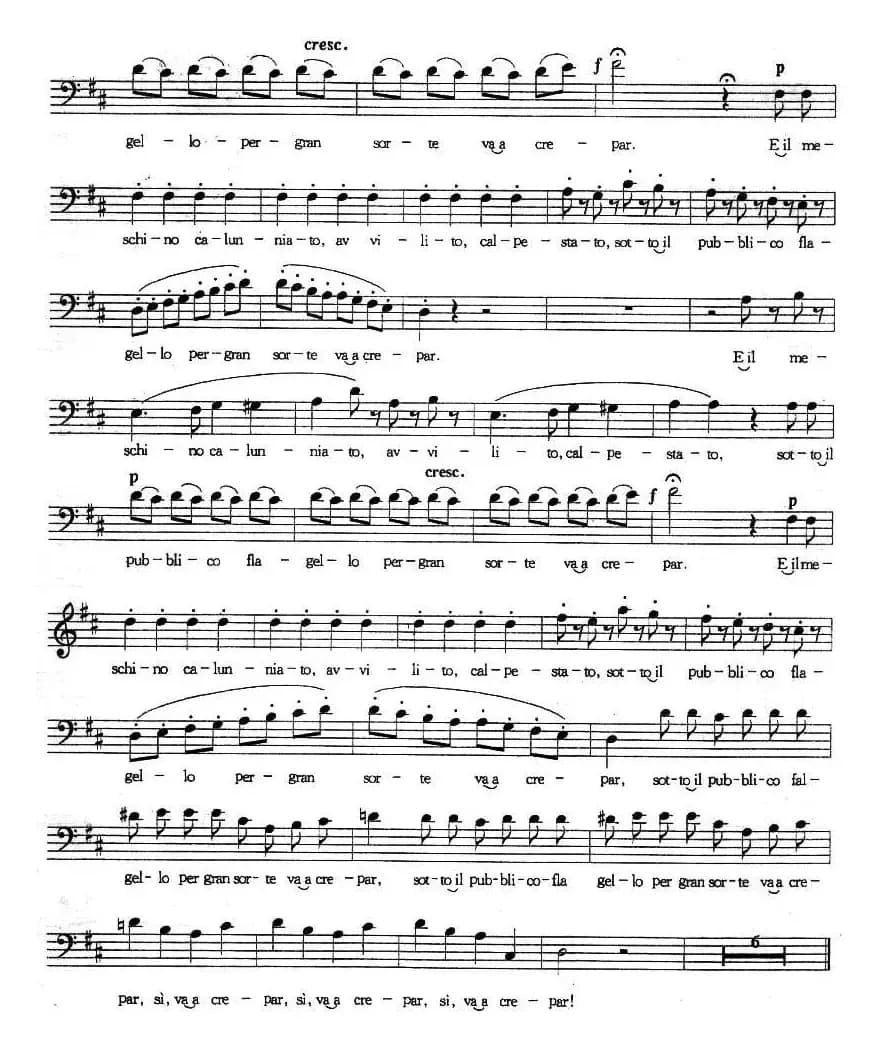 诽谤（五线谱 [意]）