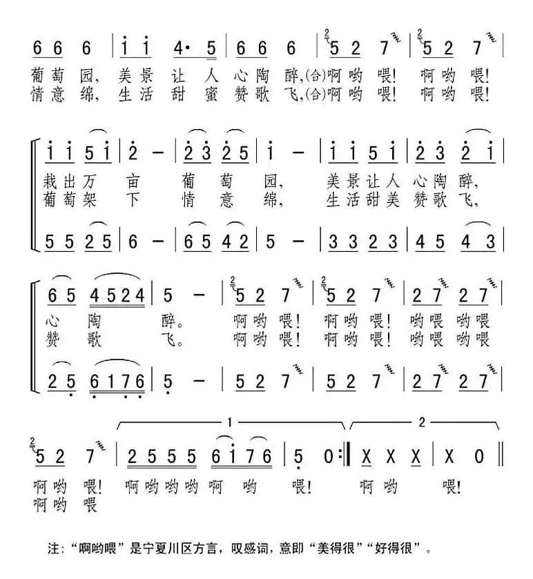 沙窝的葡萄“啊哟喂”