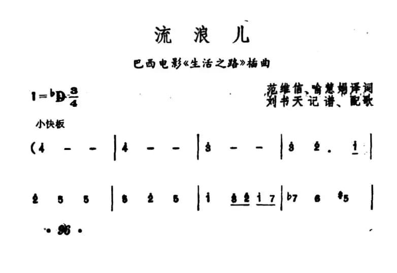 [巴西]流浪儿（电影《生活之路》插曲）