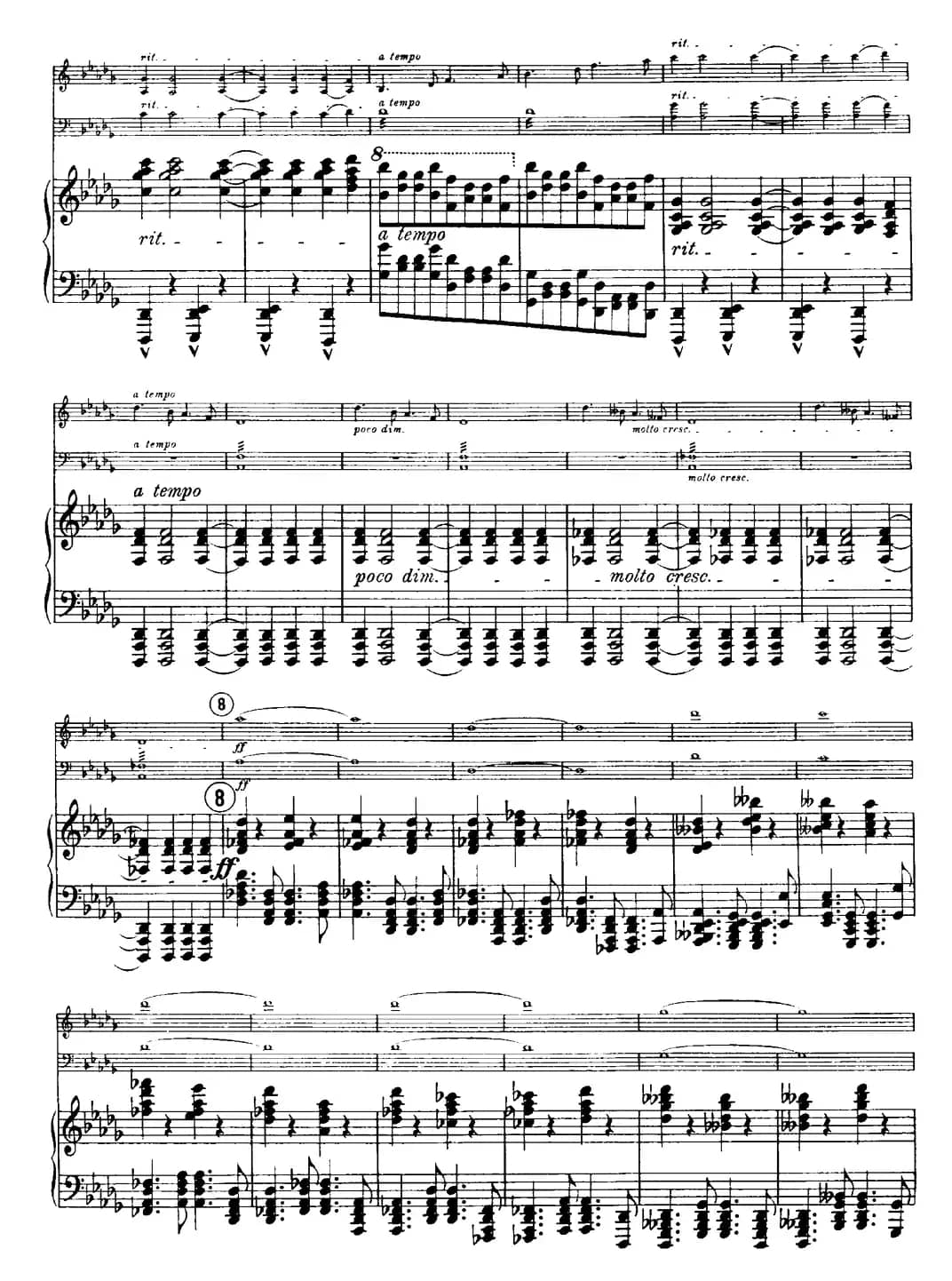 Franck《Piano Trio Op.1 No.1,F-sharp minor》(Ⅲ、小提琴+大提琴+钢琴伴奏)