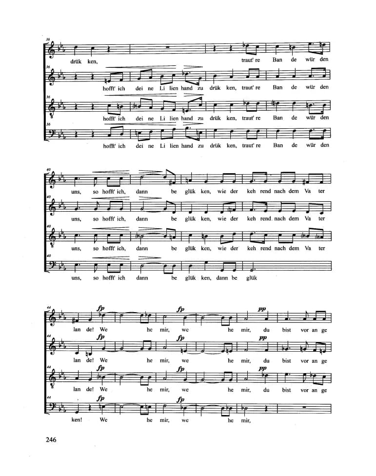 Am Bodensee（合唱 正谱）