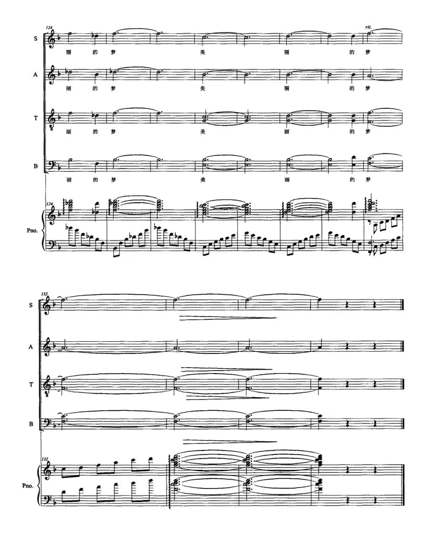 中国梦，美丽的梦（正谱）