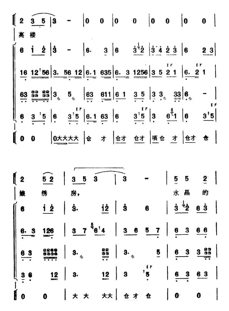 [芗剧曲调]合奏总谱：七字调（选自《陈三五娘》）