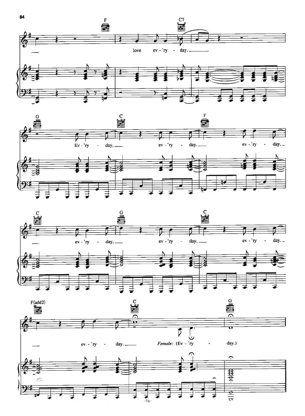 [美]Everyday（正谱）