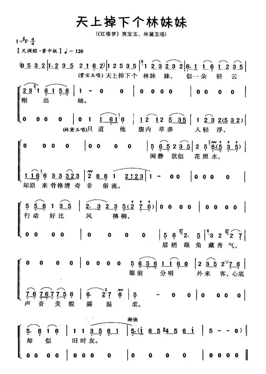 天上掉下个林妹妹（《红楼梦》黛玉、宝玉唱段）