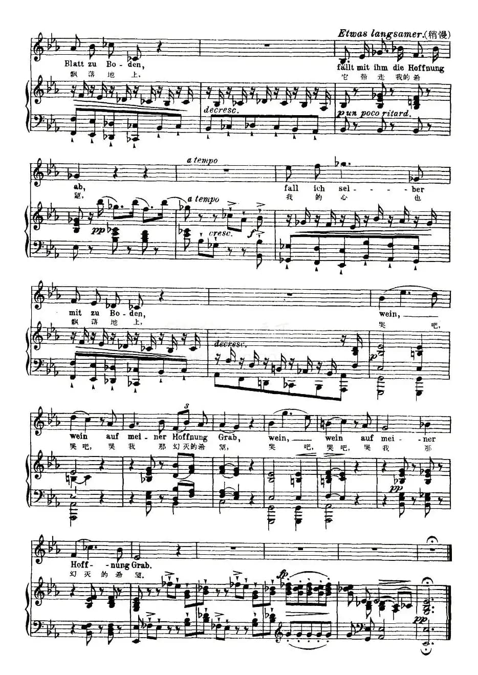 最后的希望（中外文对照版、正谱 [奥]）