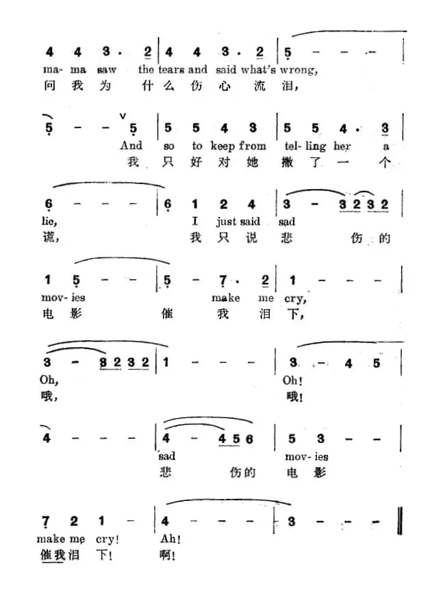 [美]悲伤的电影（Sad Movies）（中英文对照）