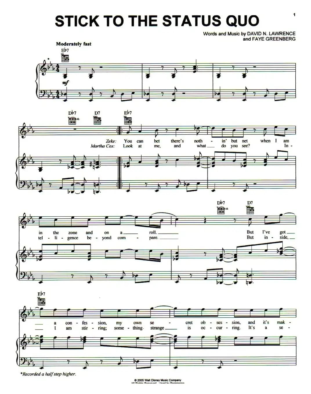 [美]Stick To The Status Quo（安于现状）（正谱）