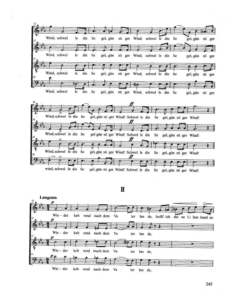 Am Bodensee（合唱 正谱）