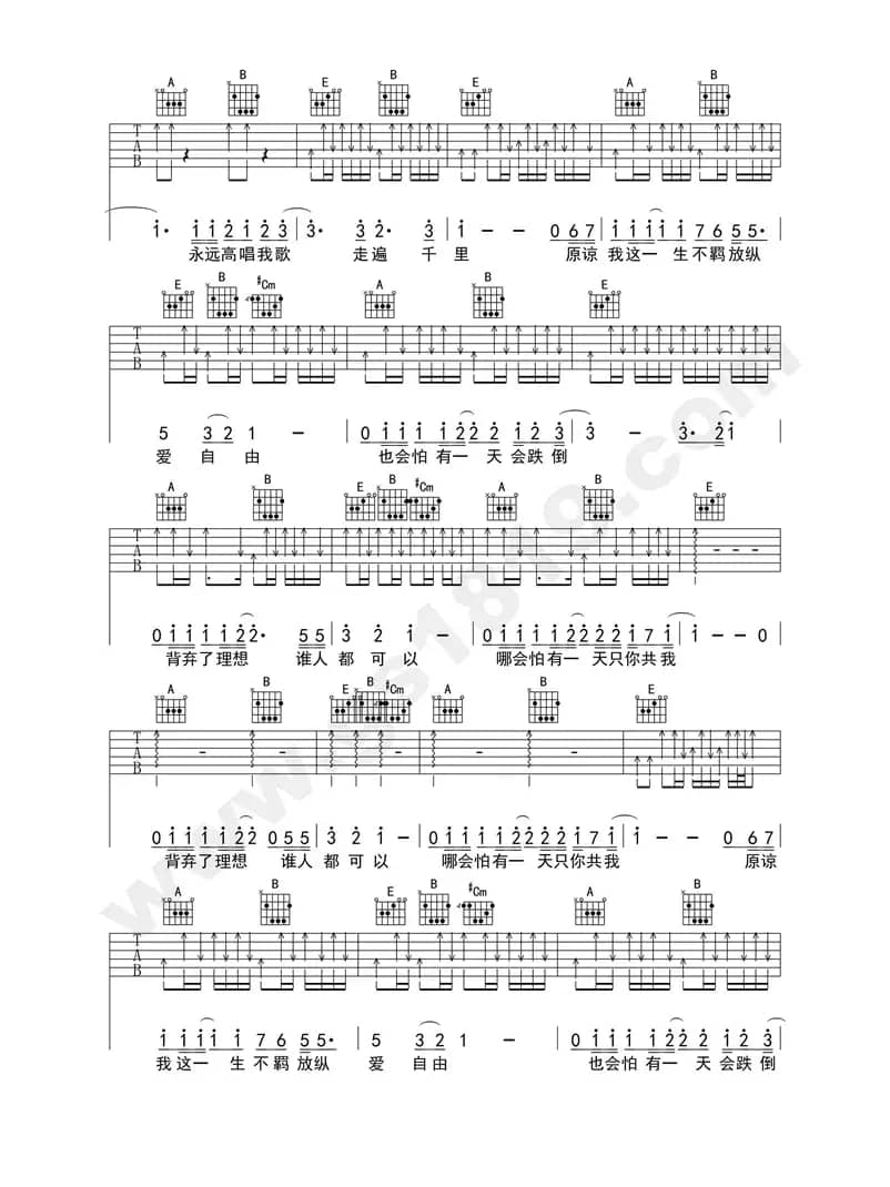 海阔天空 （鬼手乐器双吉他版）