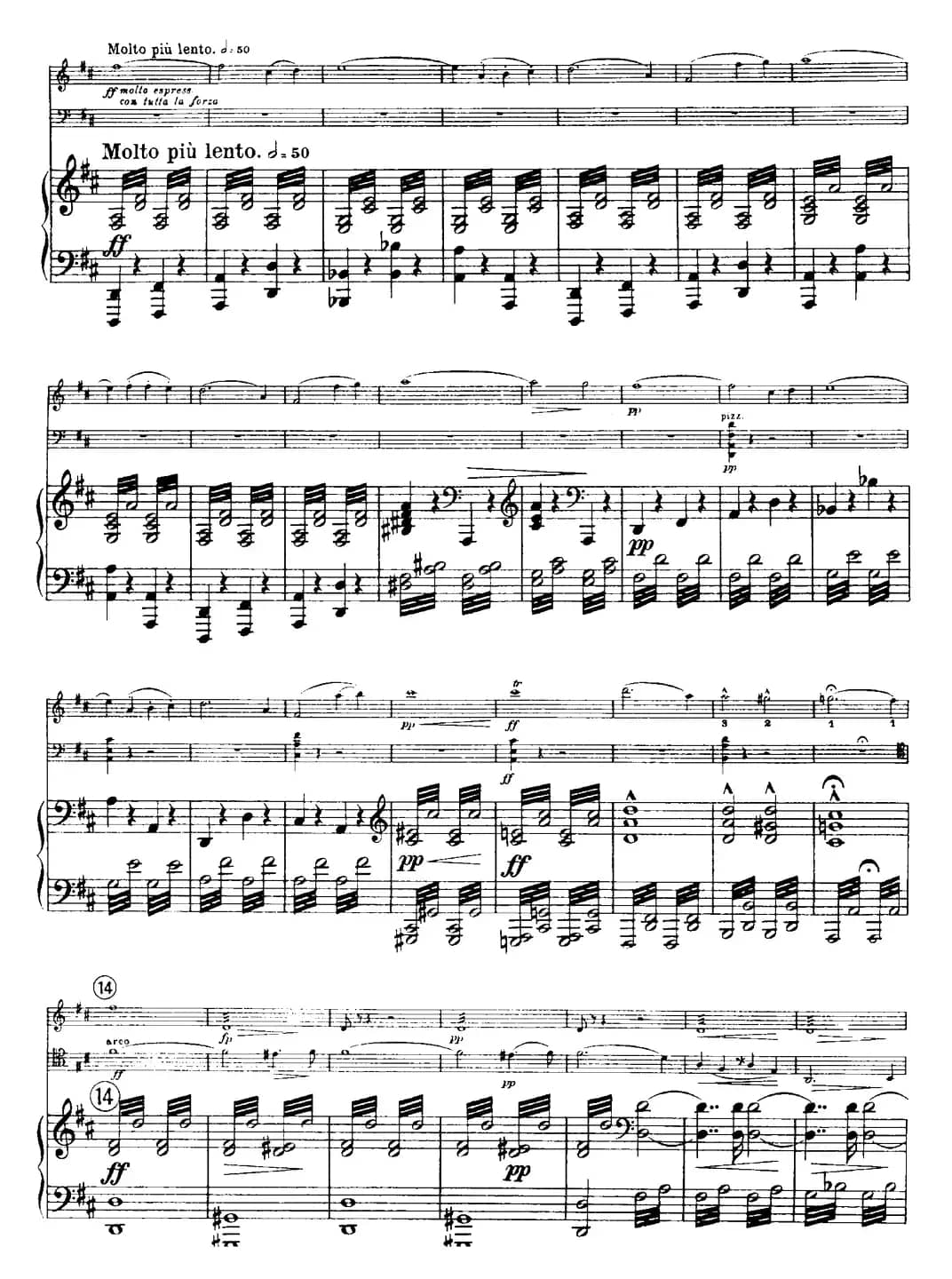 Franck《Piano Trio Op.1 No.1,F-sharp minor》(Ⅲ、小提琴+大提琴+钢琴伴奏)