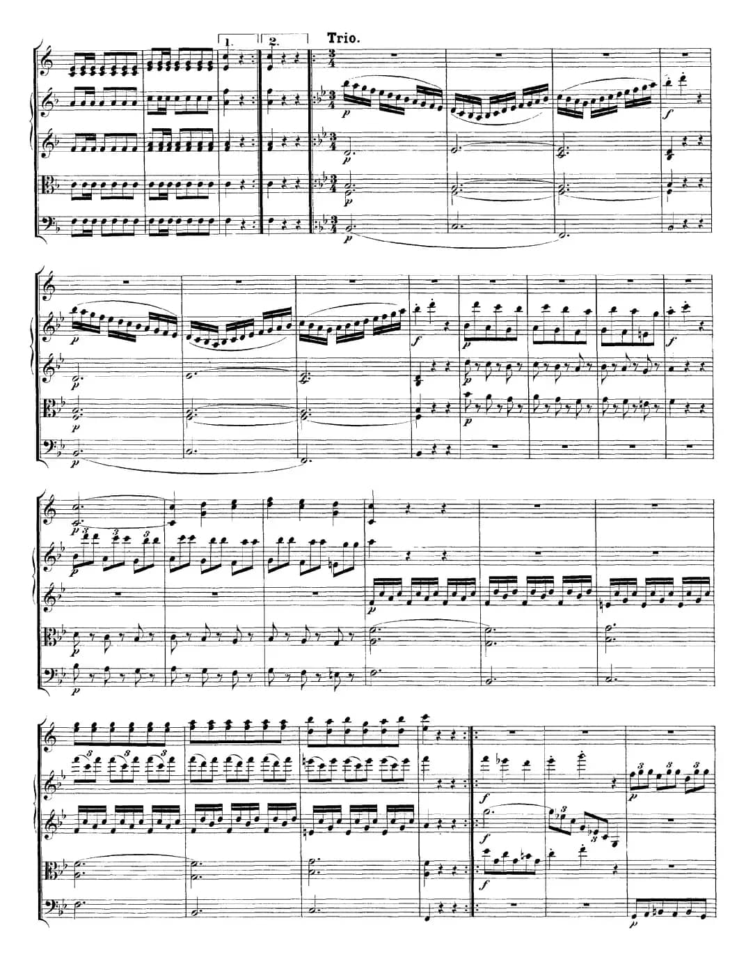 Mozart《A Musical Joke，K.522》（总谱）