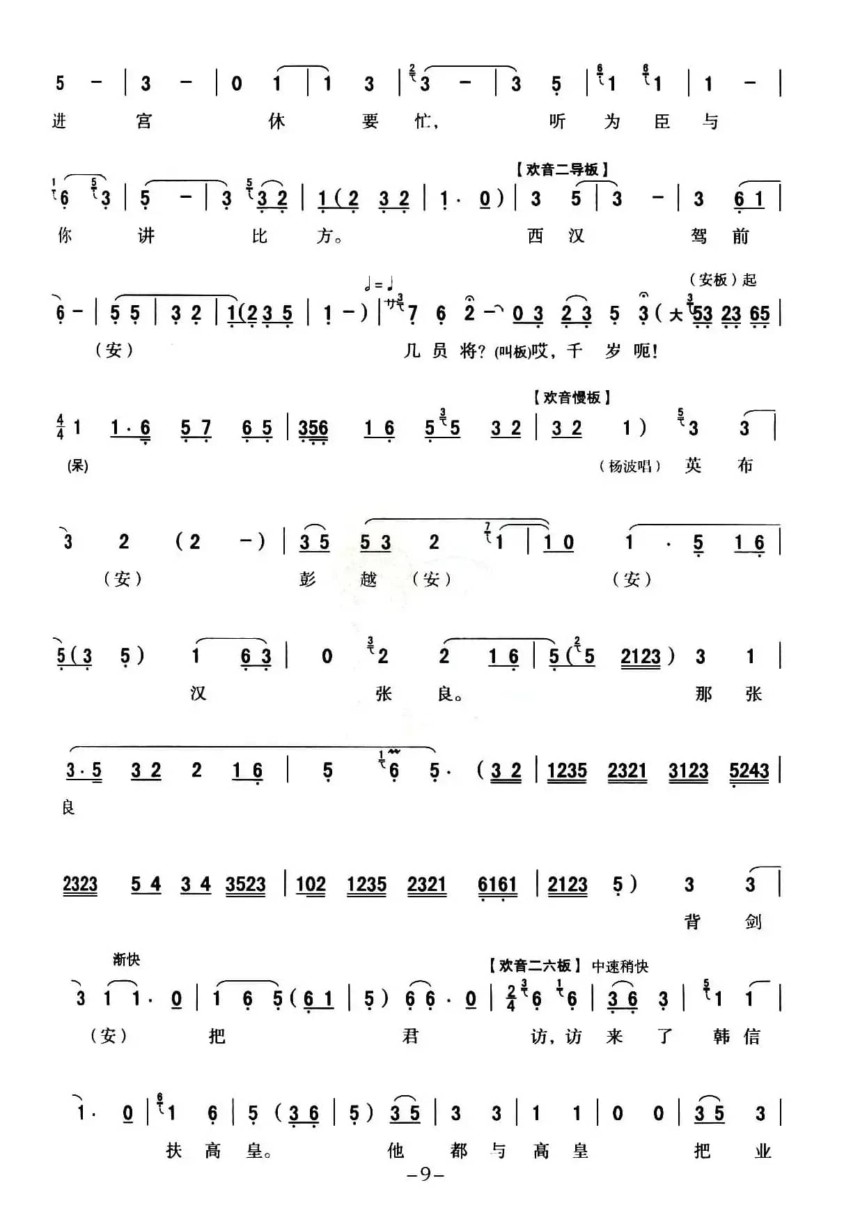  [秦腔] 全折戏谱《二进宫》P1—10