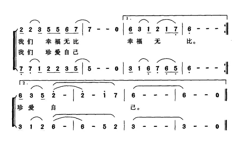 在祖国的怀抱里（何德林词 黄耀国曲）