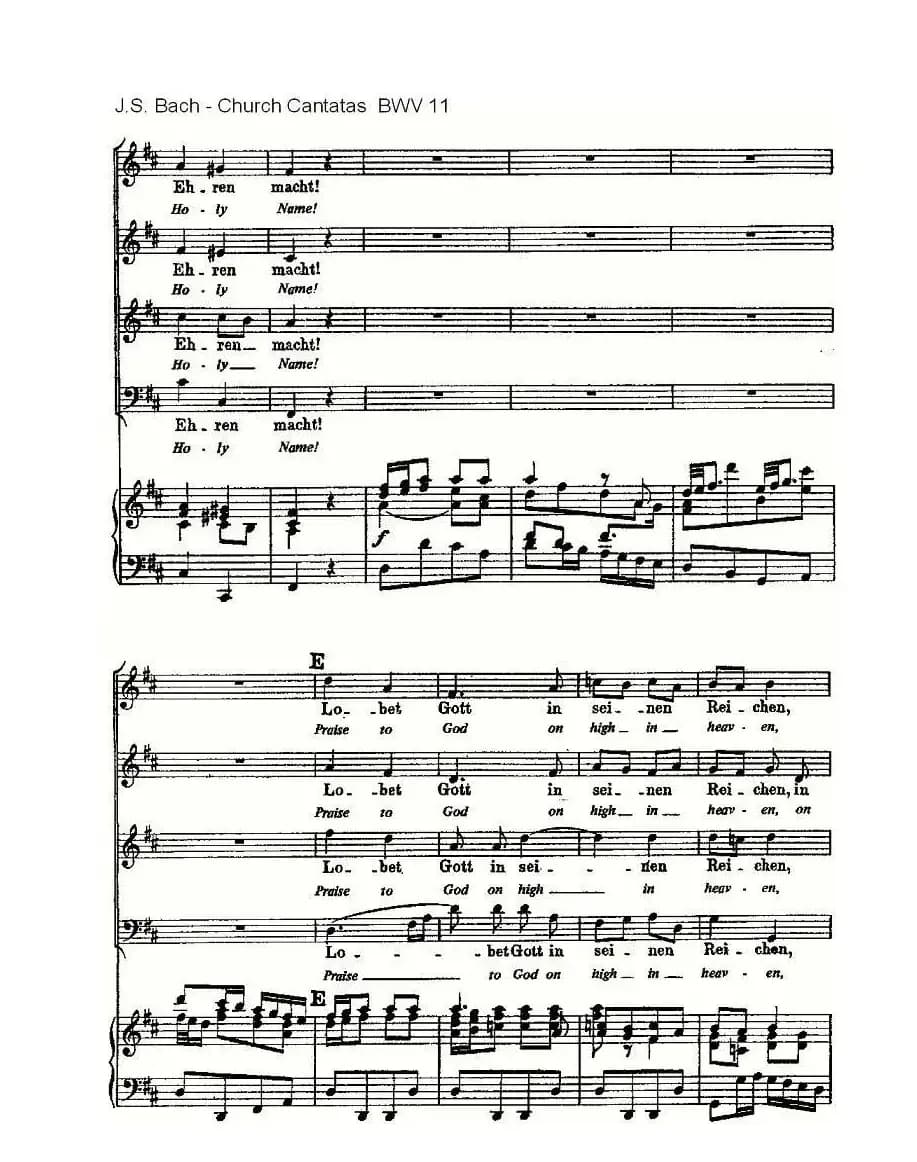 Lobet Gott in Seinen Reicben(颂扬上帝)