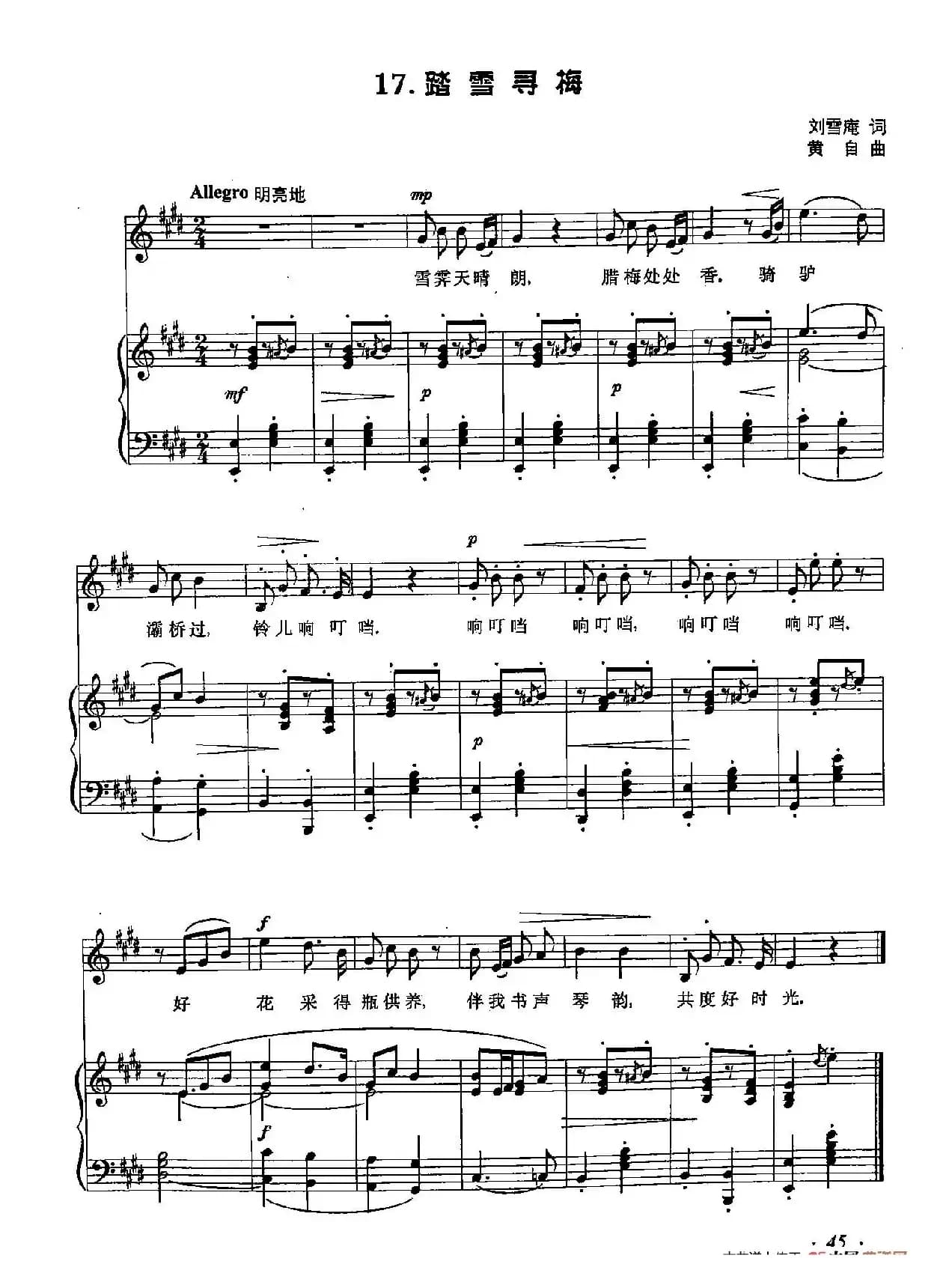 丁小琴编-17踏雪寻梅（正谱）