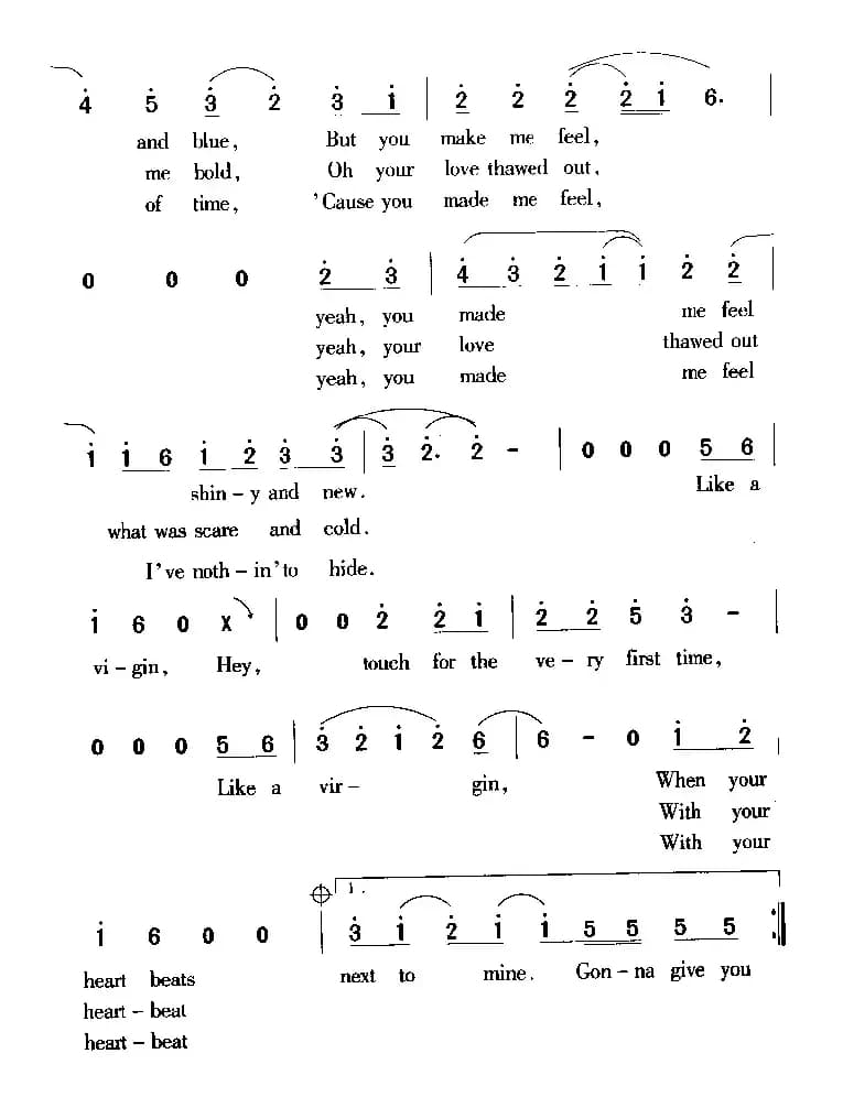 like a virgin（像处女一般）