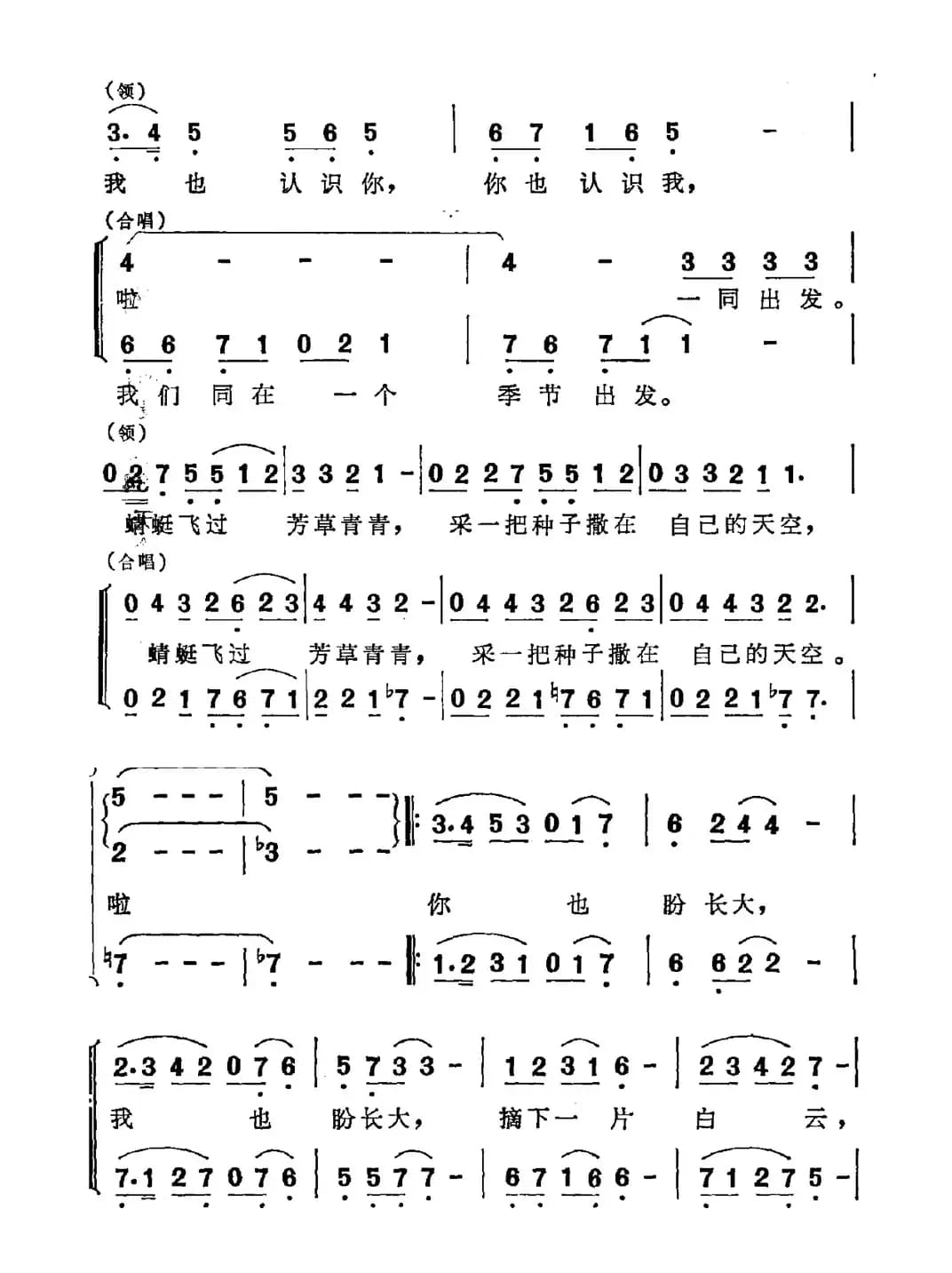 盛开在蓝天下（同名儿童电视剧主题曲）