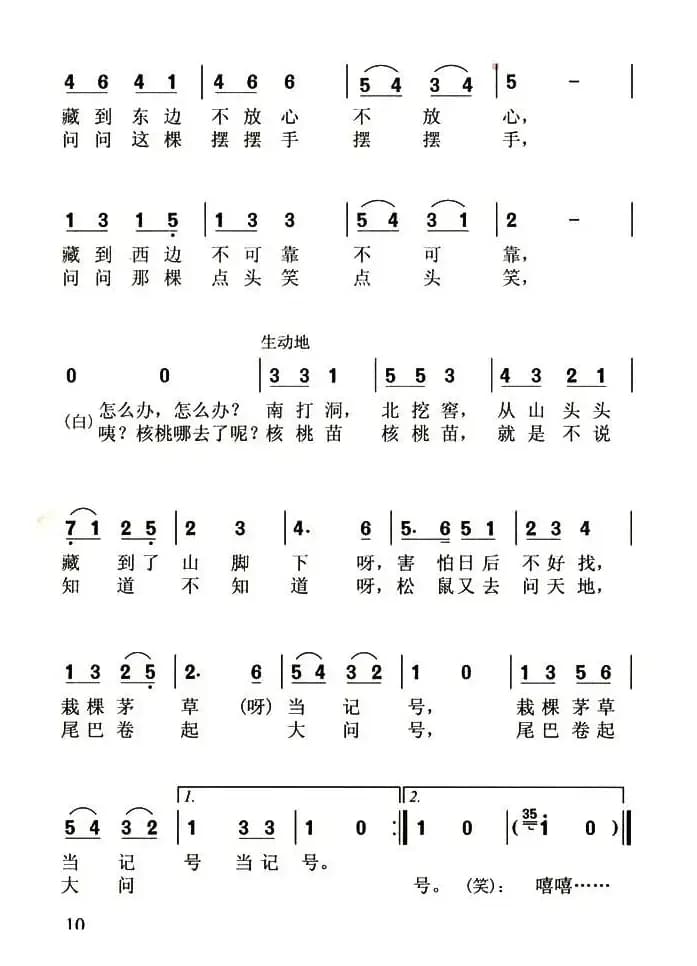 聪明的小傻瓜（石方策词 张烈曲）