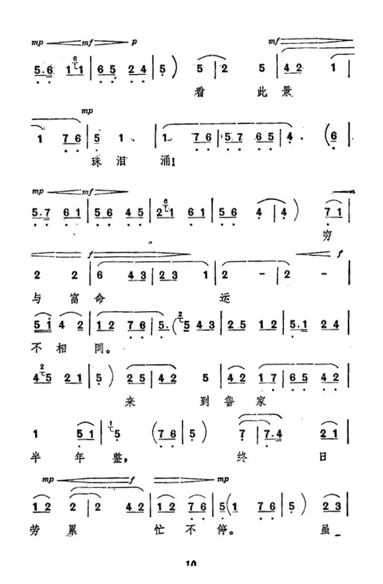 [秦腔]《祝福》唱腔选：穷与富命运不相同（祥林嫂唱段）