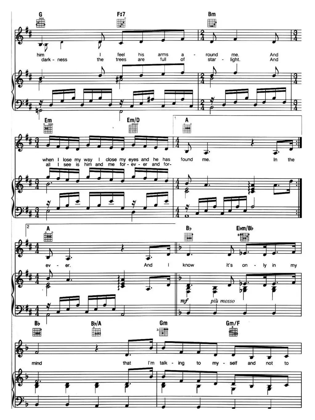 On My Own（音乐剧《悲惨世界》（Les Miserables）选曲、正谱 ）