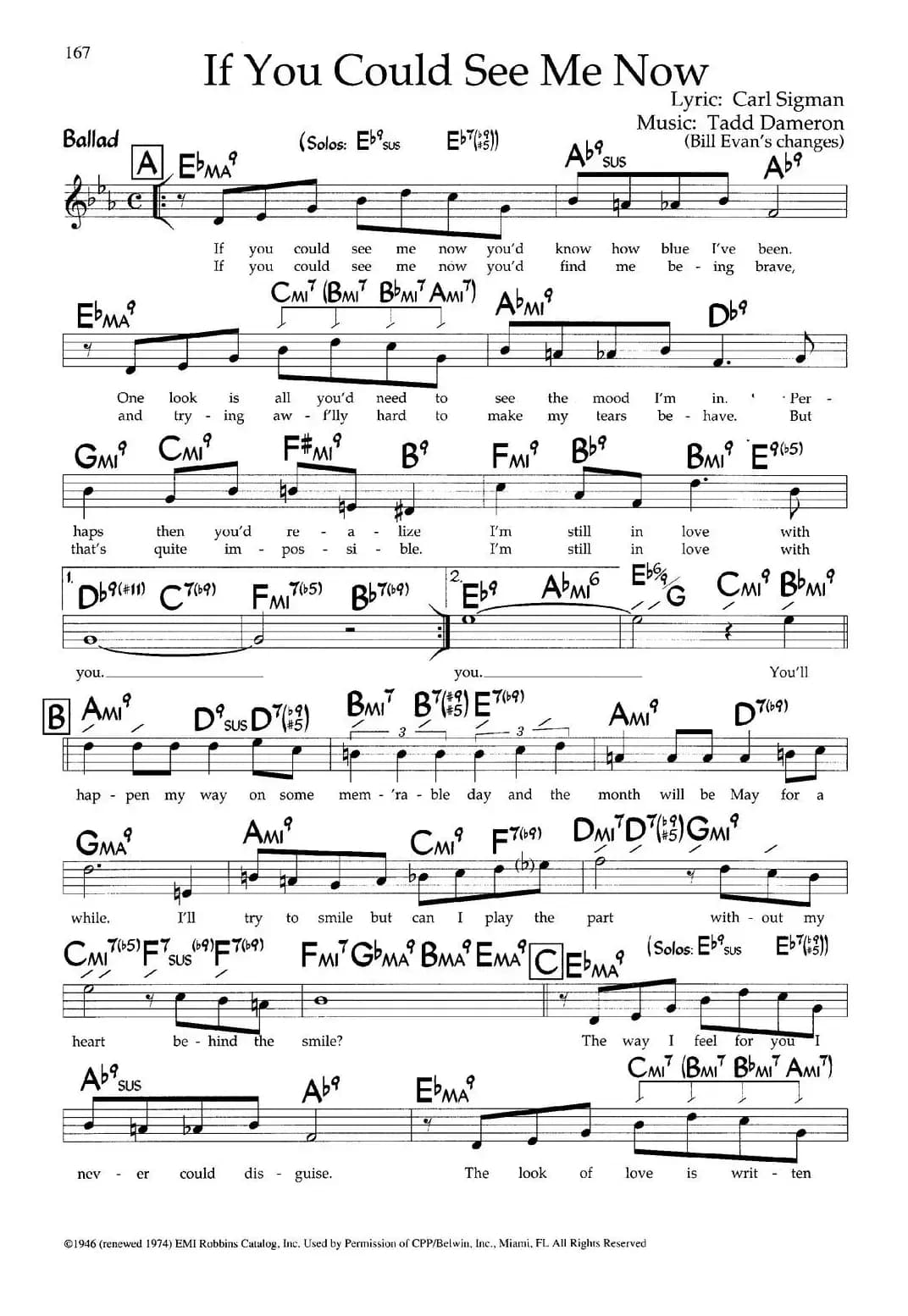 If You Could See Me Now（带和弦五线谱）