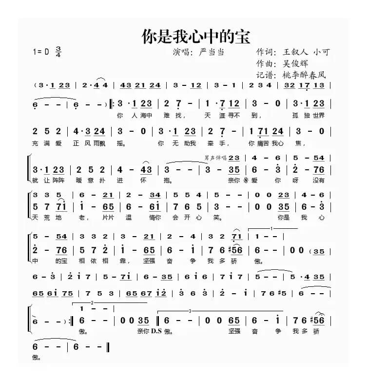 你是我心中的宝