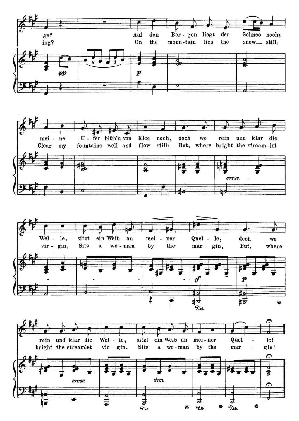 Chopin-17 Polish Songs Op.74，No.3（Trube Wellen. Troubled Waters.）（钢琴伴奏谱）