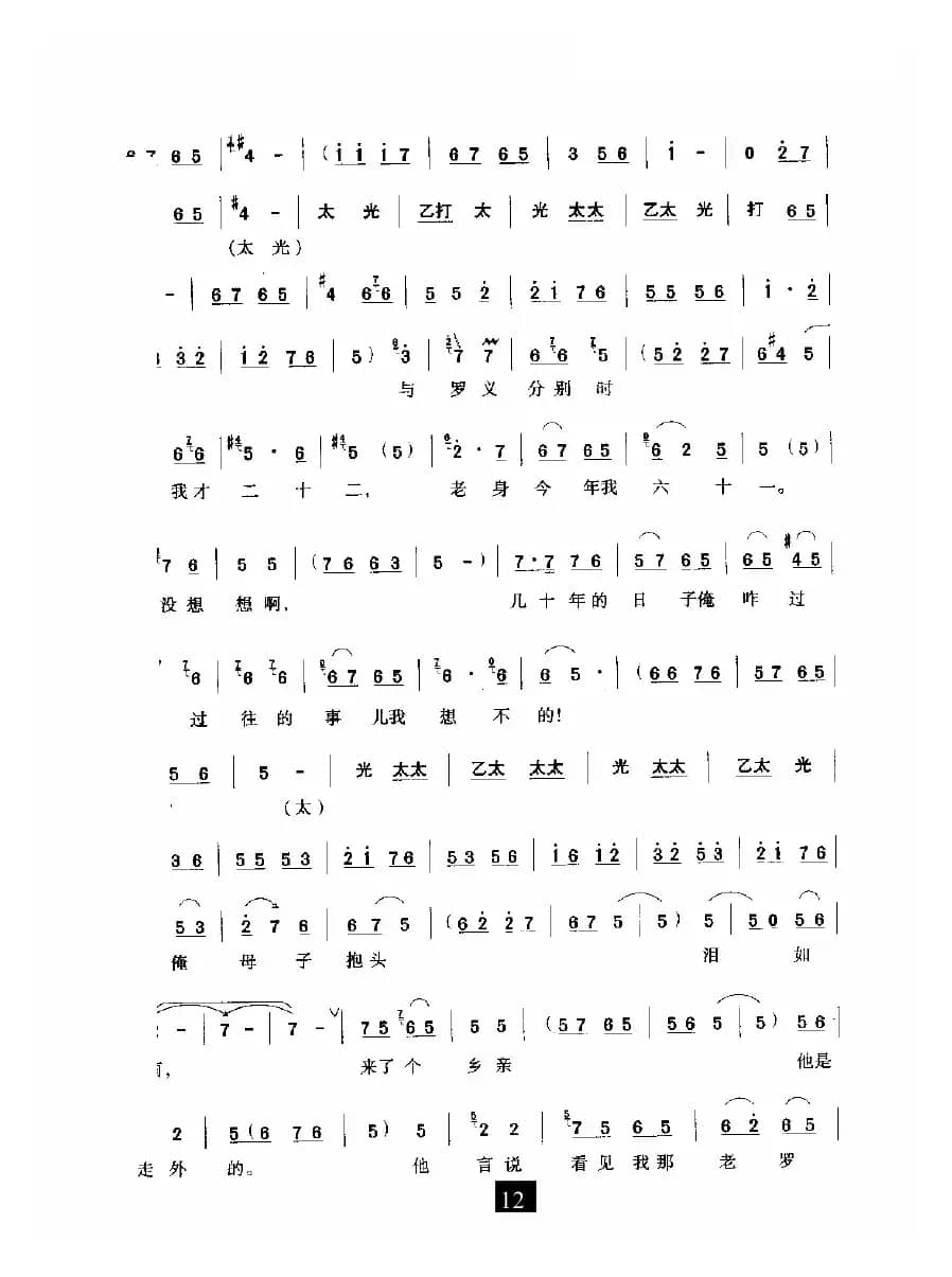 有老身我居住南阳地（《对花枪》选段）